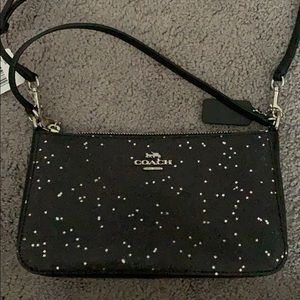 Coach black sparkly purse